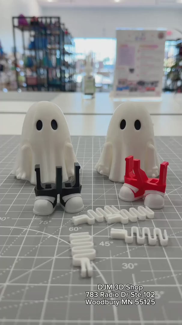 Mood Ghost 3D Shoe Charms — Wear Your Mood 👻 — video 1