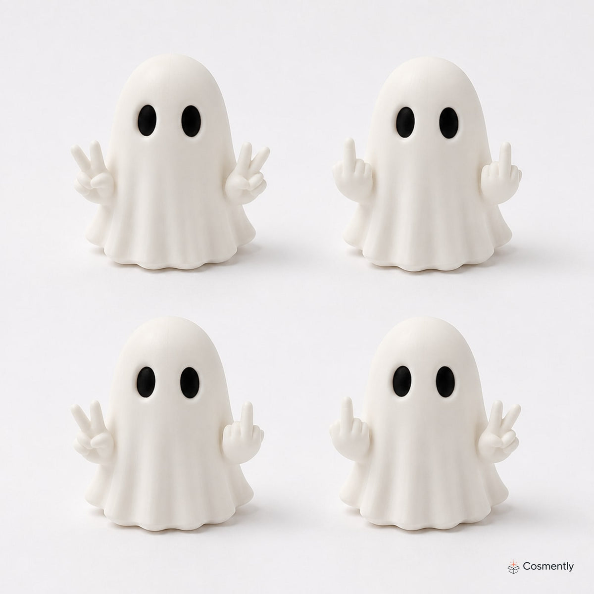 Mood Ghost 3D Shoe Charms — all variants