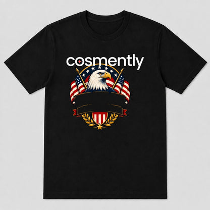 Bold text tee reading 'Donald Trump: An Amazing President' on a clean background