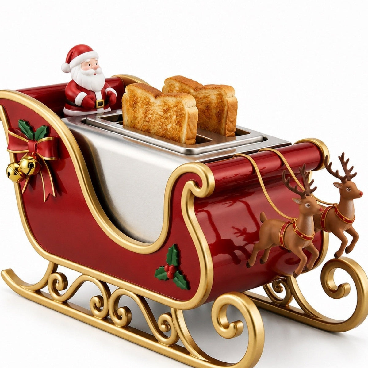 Santa's Sleigh Toaster front view