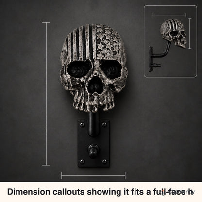 Close-up of hand-finished resin skull texture