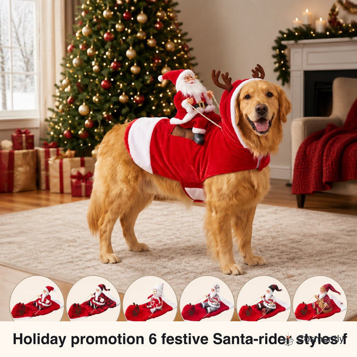Cosmently Santa Dog Costume