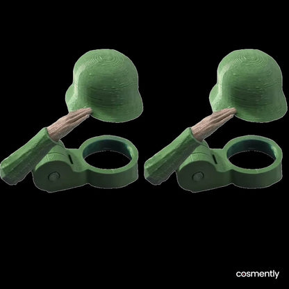 Package shot with two bottle-size caps and one can-size cap
